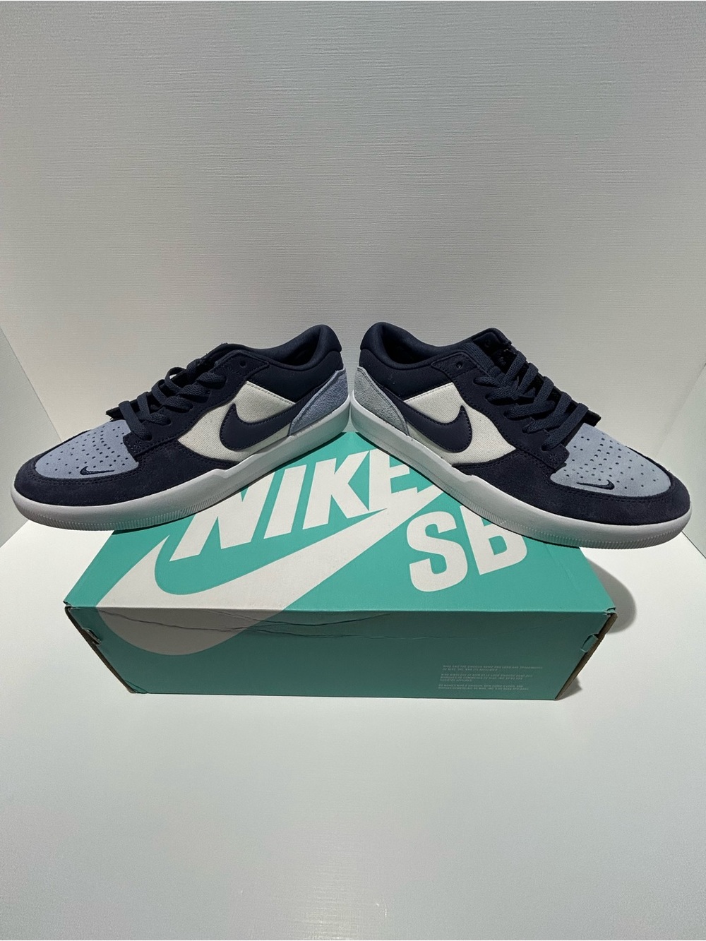 Nike SB Low Force 58 Sneakers in Navy and Light Blue